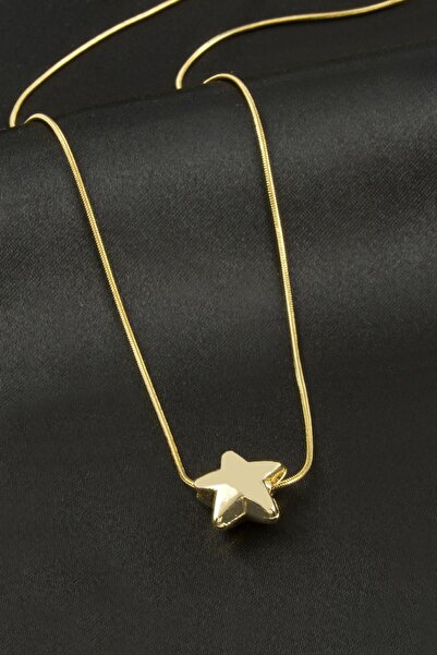 ZERO LAND Sptrns Star (85921) Steel Necklace-Yellow
