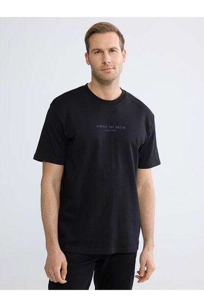 LC Waikiki Tricou pentru bărbați LCWAIKIKI Classic supradimensionat Fit guler...