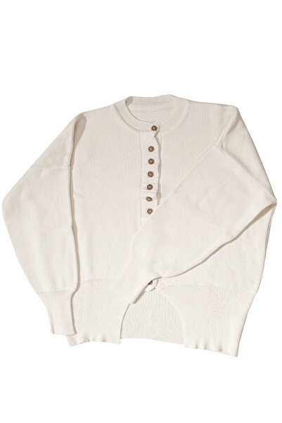 CALEMORE Stil Modern Femei Culoare bej Manecă standard guler rotund Textură m...