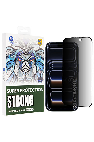 Lito iPhone 17 Pro D+ Max Strong Privacy glass film, black