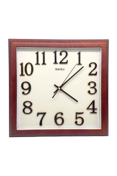 ALQANNAS BAOLI Square Wall Clock, Silent Sweep Movement | Non-Ticking Silent ...
