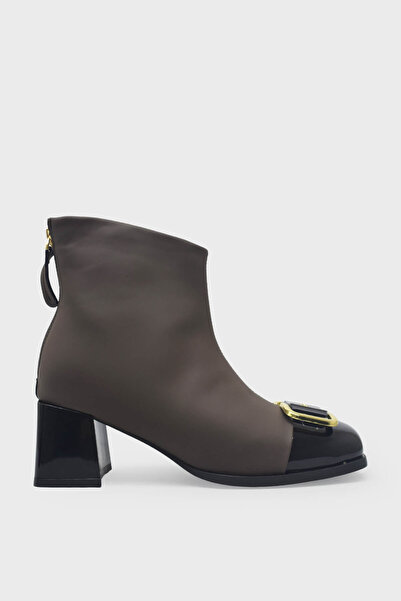 Guja Women's Buckle Heeled Boots Brown Blg24K437