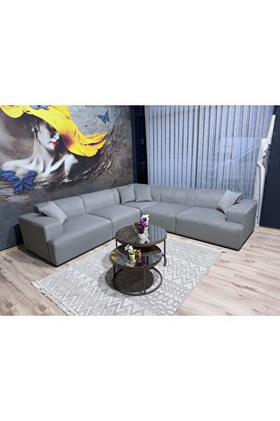 Erduran Mobilya Monza 5 modül leke tutmaz kumaş köşe koltuk takımı ürün özell...