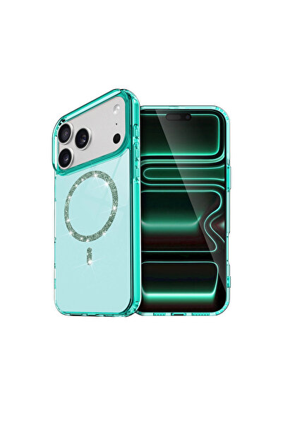 Twin Store iPhone 17 Live Diamond Magsafe Case - Green