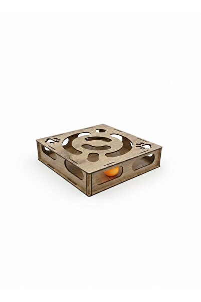 BAYÇAĞRI Wooden Cat Play Maze - Interactive Intelligence Developing Cat Toy