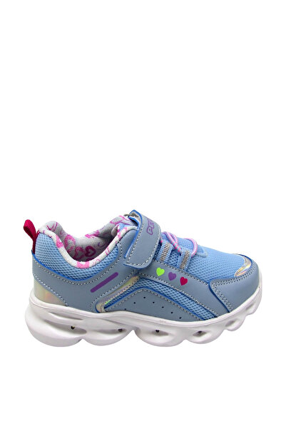 PEPİNO KİDS Pepino Girls' Lighted Sneakers Blue P-1429