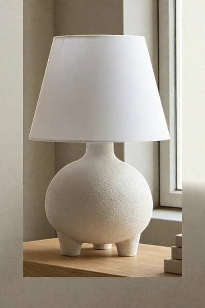 decory Sumo Modern Lampshade |   25 cm Fabric Hat |   20 cm Bioplastic Body |...