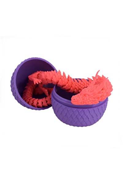 Sani Φιγούρα Sani, Δράκος σε Αυγό 90 x 115 mm, Μωβ, Ροζ