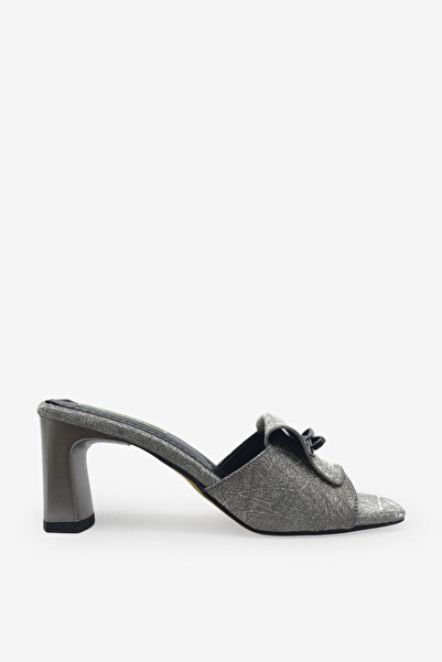 kanuga Women's Heeled Slippers Platinum Patterned Lpa7511