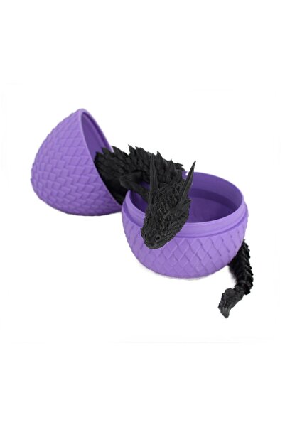 Sani Figurine Sani, Dragon in Egg 90 x 115 mm, Purple, Black