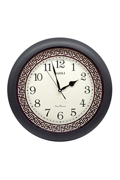 ALQANNAS ساعة حائط دائرية من باولي، حركة صامتة | حركة صامتة بدون صوت تكتكة، إ...