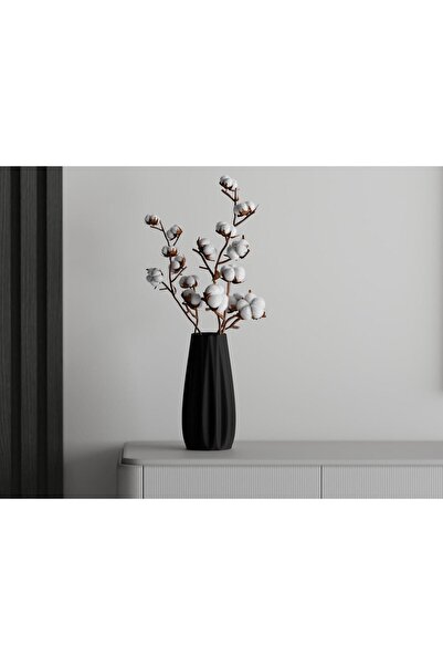 Sani decorative vase, Orlando 94 x 94 x 200 mm, Matt Black
