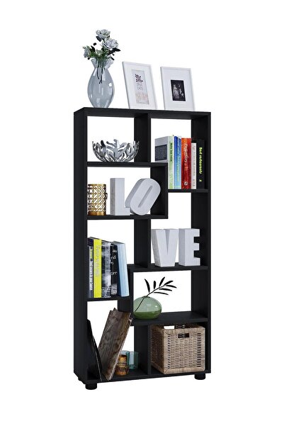 Sani Shelf, Pisa C, 66 x 20 x 116.5 cm, Black