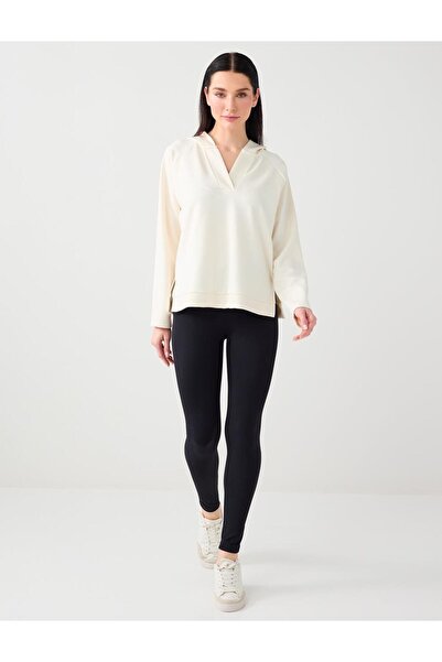 Jimmy Key Colanți negri cu picioare înguste talie înaltă Dar croială basic di...