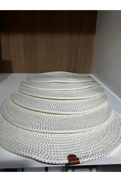 VELLON HOME Crochet Round White (Pcs)