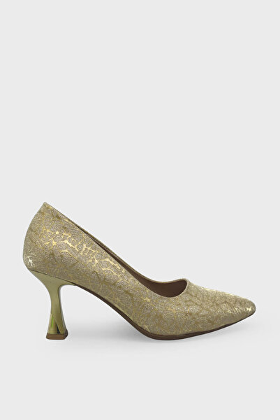 kanuga Women's Goblet Heel Stiletto Silvery Gold Lpa1110-1