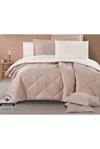 alzawia Double bed sheet set, 8 pieces, plain, 100% cotton