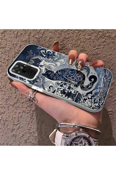 ARTISHELL Redmi Note 10 Pro Uyumlu, gizemli siyah kedi tasarımlı şok korumalı...