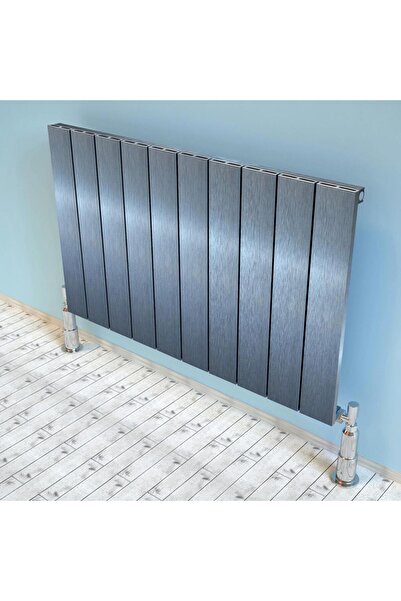 Lojimax Alüminyum Dekoratif Radyatör Kalsedon 1800 x 280 3 Dilim | İnoks Fırç...