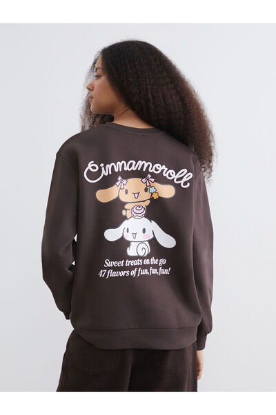 LC Waikiki Γυναικείο φούτερ Özmarka Νέας Σεζόν με στάμπα Cinnamoroll σε μεγάλ...