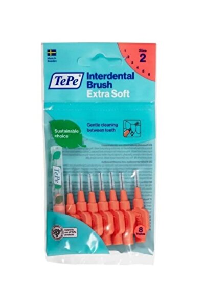 TePe Interdental Brush Extra X Soft Arayüz Fırçası Kırmızı 0.5 Mm 8 Li