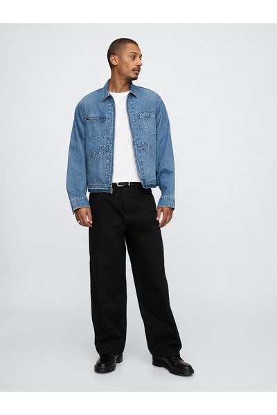 GAP Erkek Siyah Extra Baggy Jean Pantolon