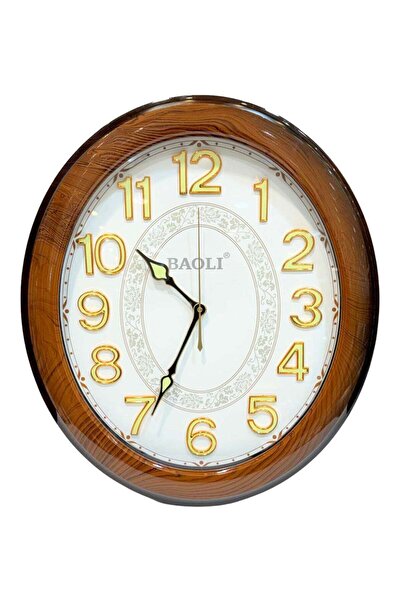 ALQANNAS BAOLI Oval Silent Sweep Wall Clock | Night Glow Dial with Luminous 3...