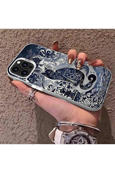 ARTISHELL iPhone 14 Pro Max Uyumlu, gizemli siyah kedi tasarımlı şok korumalı...