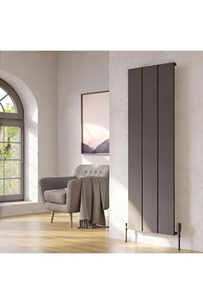 Lojimax Alüminyum Dekoratif Radyatör Nish 1800 x 608 3 Dilim | Dokulu Antrasi...