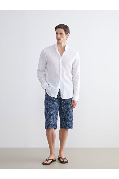 LC Waikiki Lcw Swimwear Knee Length Patterned Men's Swim Shorts