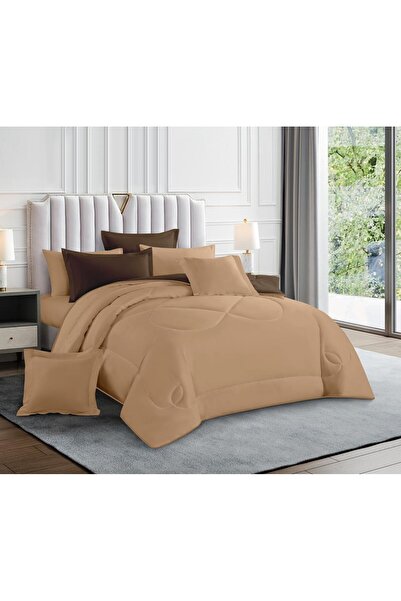 alzawia Plain double bed sheet, microfiber summer fabric, cool material, 8 pi...