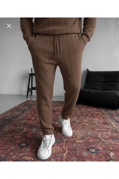 one2tex Lower Upper Set Reported Ottoman Fabric Zippered and Pantalon