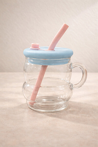 Kitchen Way Cute Bottle with Straw 750ml Suitable for Daily Use Practical Des...