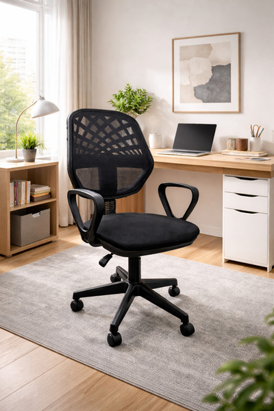 arge demo Eko Çalışma Sandalyesi Tekerlekli,Dönerli Yükseklik Ayarlı