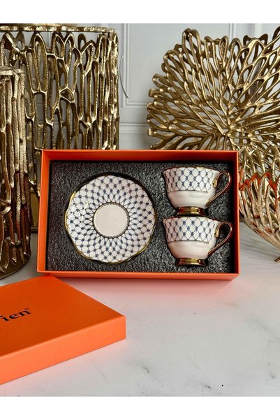 ROSSEV Turkish Coffee Cup Asteria 2-Person 4 Pieces