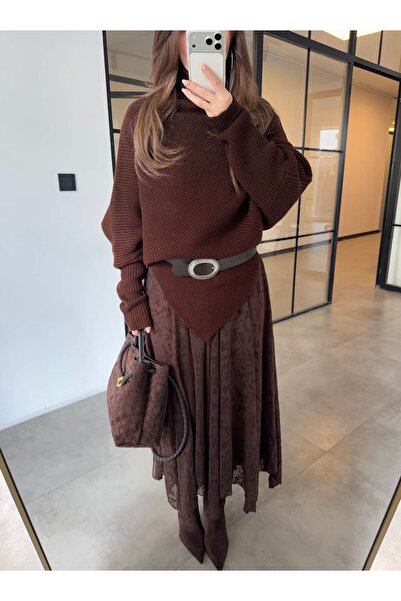 BB Bensu Buyruk FUSTĂ MARO DIN TUL CU IMPRIMEU