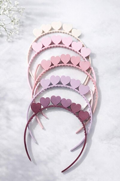 MİR STORE 5-Piece Multi-Colored Heart Series Pastel Hair Crown |   Stylish Gi...
