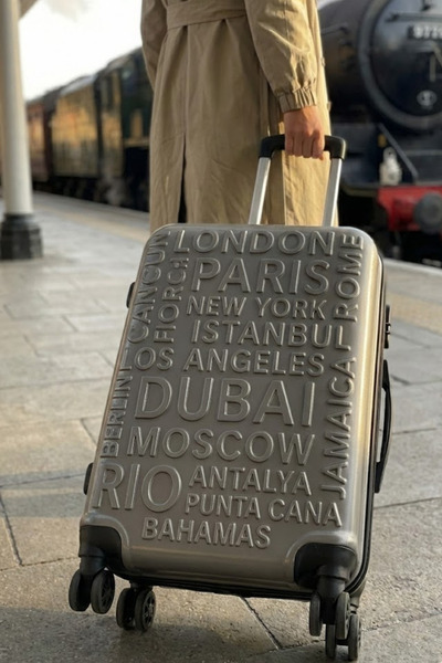 AS MOBİLE Küçük Boy Valiz - Darbelere Dayanıklı Abs Gövde - 4 Tekerlekli Sess...