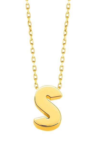 H.M Hakan Mücevherat Minimal 0.7 Mm S Harfli Kolye 14 Ayar Altın 1,60 Gram