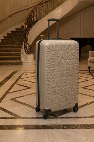 AS MOBİLE Büyük Boy Valiz - Darbelere Dayanıklı Abs Gövde - 4 Tekerlekli Sess...