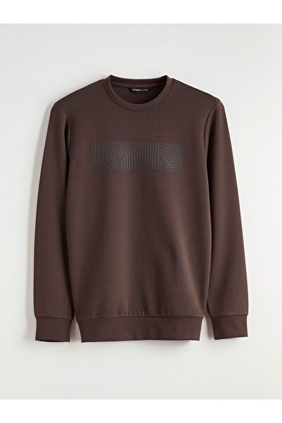 LC Waikiki Lcwaikiki Classic Crew Neck Printed Men's Sweatshirt