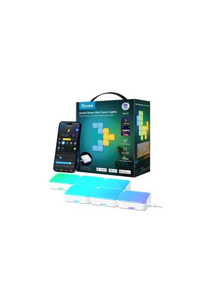 Govee Mini Panel Gaming Kare Duvar Aydınlatması 10 Parçalı