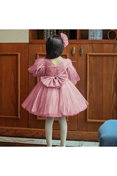 Mamnon Fuchsia fluffy dress