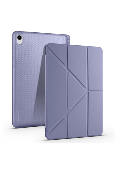 Fuchsia Tri-Folding Case with Pen Slot Compatible with Galaxy Tab S11