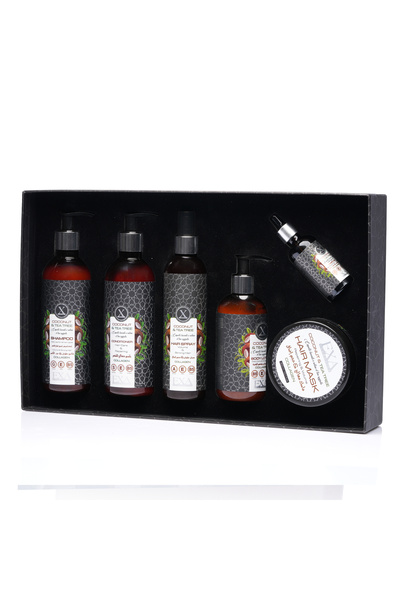 EXA اكسا طقم جوز الهند والشاي للعناية بالشعر