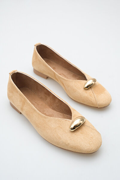 meyra'nın ayakkabıları Women's Buckle Accessory Detailed Casual Ballet Flats ...