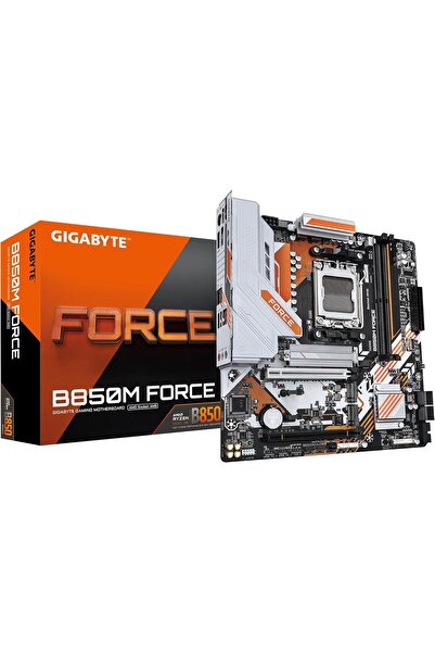Gigabyte B850M-FORCE-WF6E 9600MHz DDR5 AM5 M.2 HDMI DP Micro-ATX Anakart