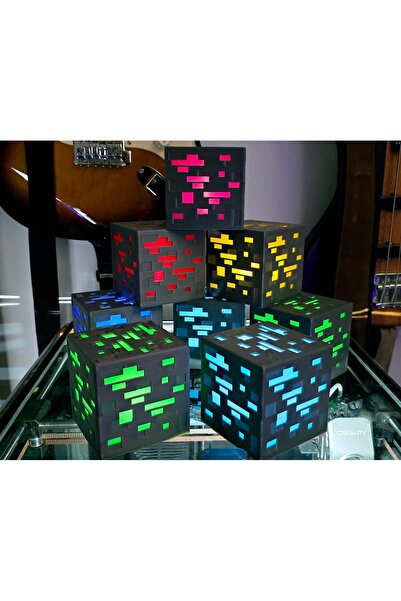 ZFRGROUP Minecraft Maden Cevheri Lambası ( LED MUMLU )