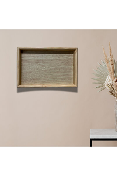 UÇAN SİNCAP BAMBU TEK PARÇA DERİNLİKLİ ASMA APARATLI BOŞ TABLO ÇERÇEVE (35X25...