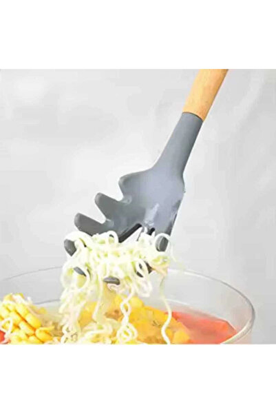 Epinox Silicone Spaghetti Spoon Wooden Handle (Akk-14)